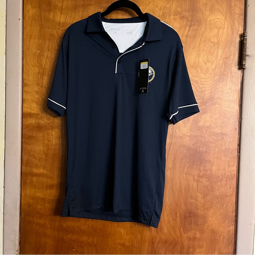 Buffalo Sabers NHL Antigua Adult S Pinstripe Polo Golf Shirt BNWT